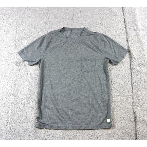 Vuori Mens Small T Shirt Gray Tradewind Performance Tee Pocket Shirt - Picture 1 of 5